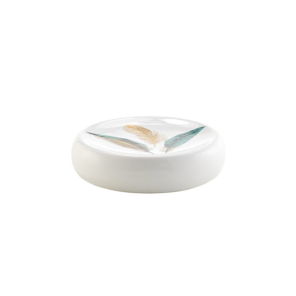 feather-design-ceramic-soap-dish-11cm