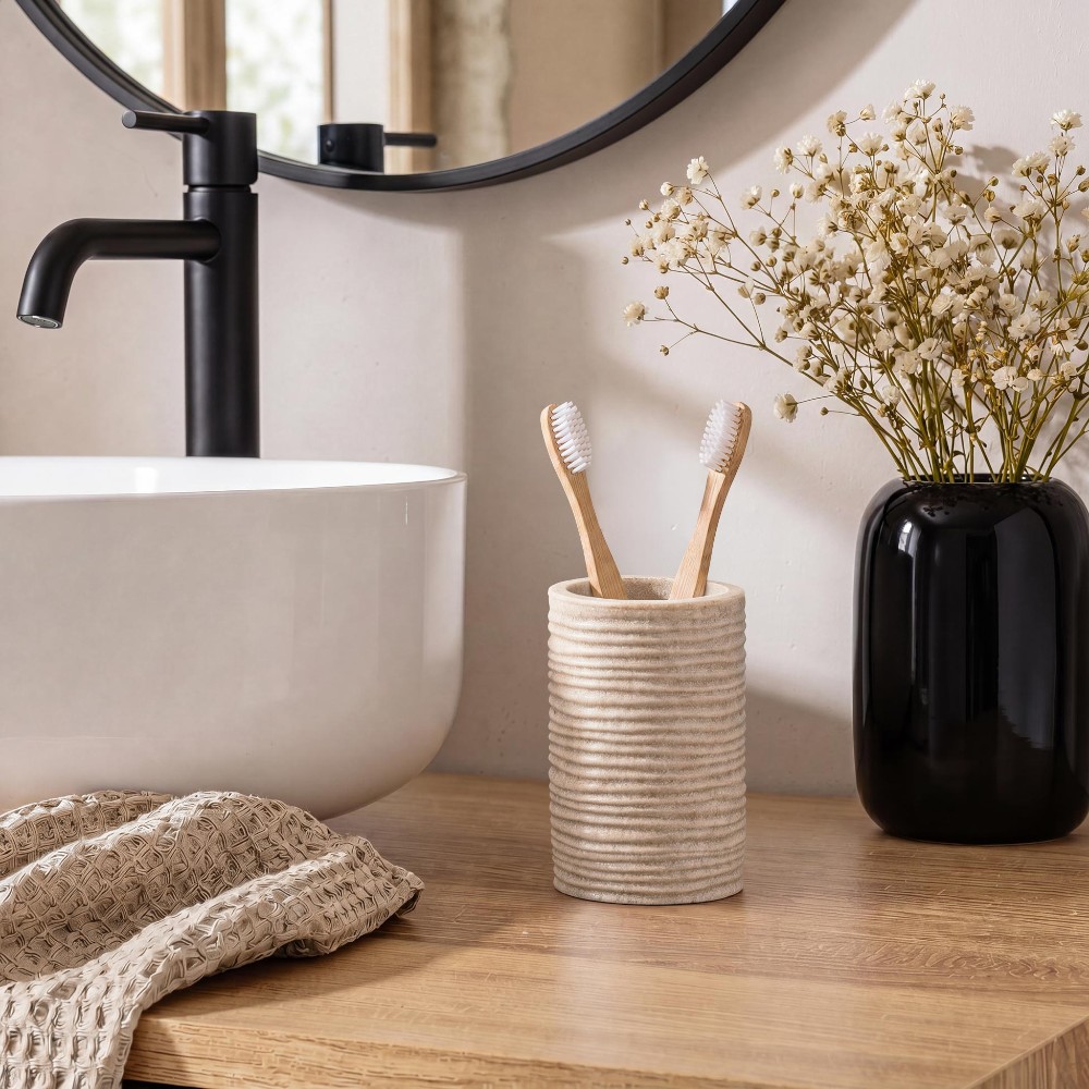 siloa-ribbed-polyresin-tumbler-sable-7-3-×-10-4-cm