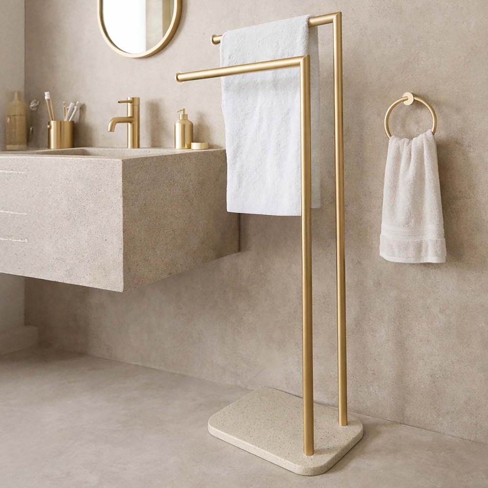 freestanding-double-towel-rail-sable-gold-–-79-7-cm