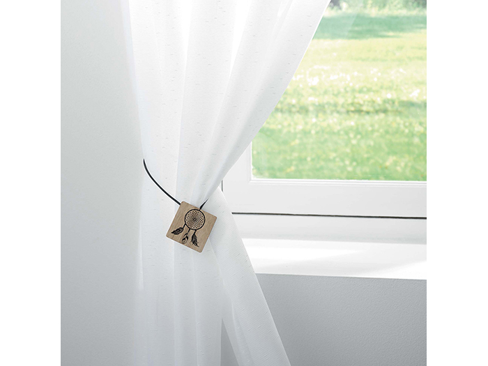 hope-printed-mdf-magnetic-curtain-tieback-black-43cm-x-6cm