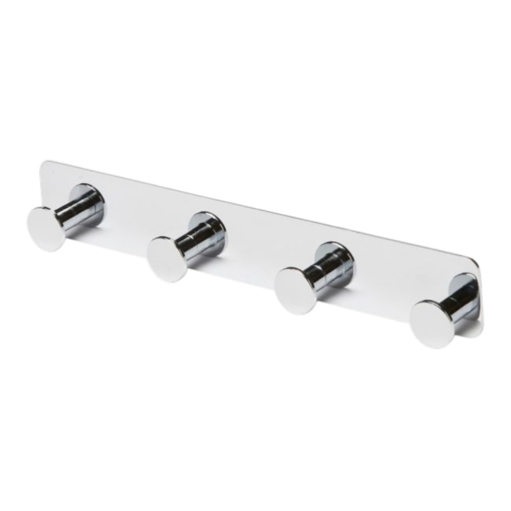 goodhome-koros-single-rail-with-4-hooks-chrome