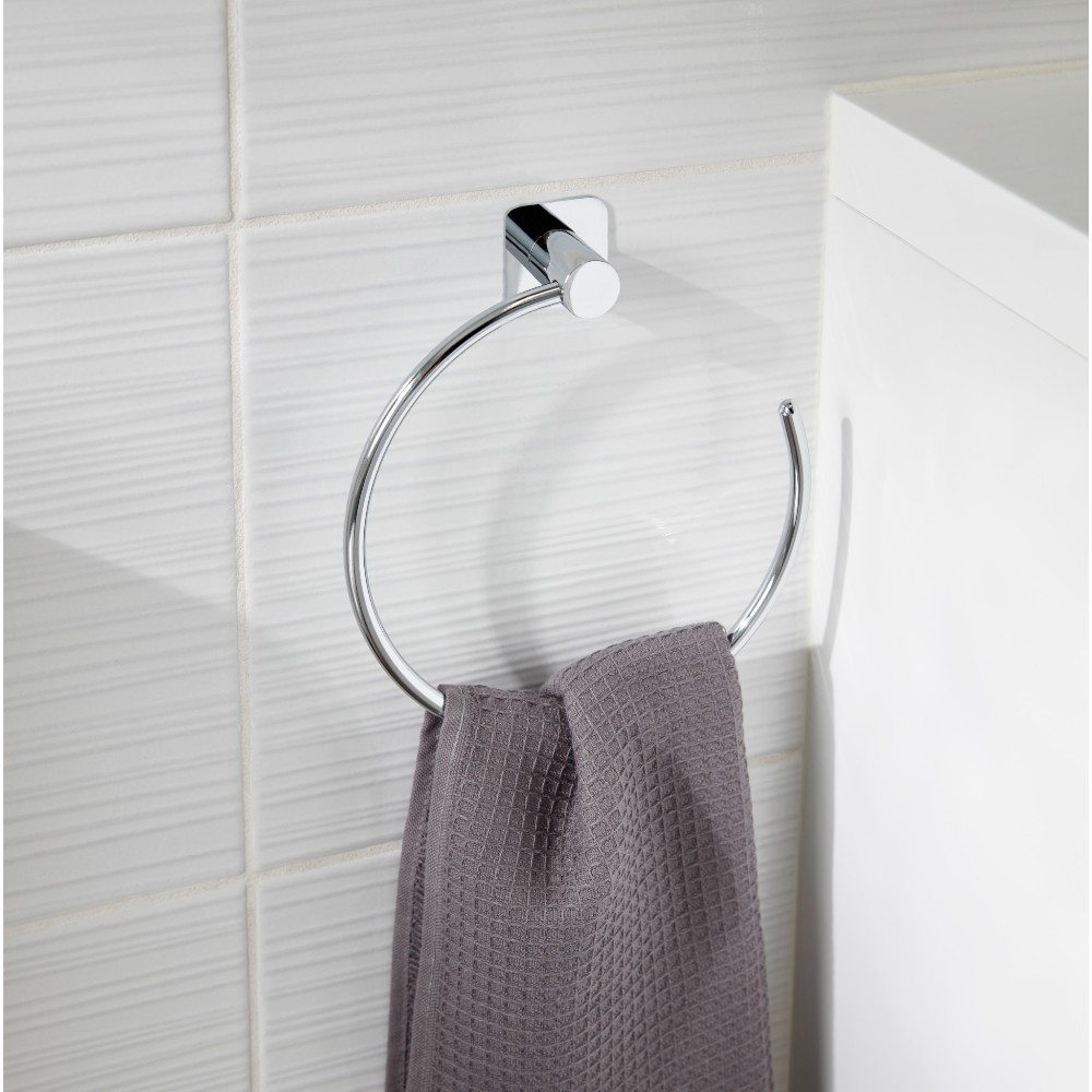 goodhome-koros-towel-ring-chrome