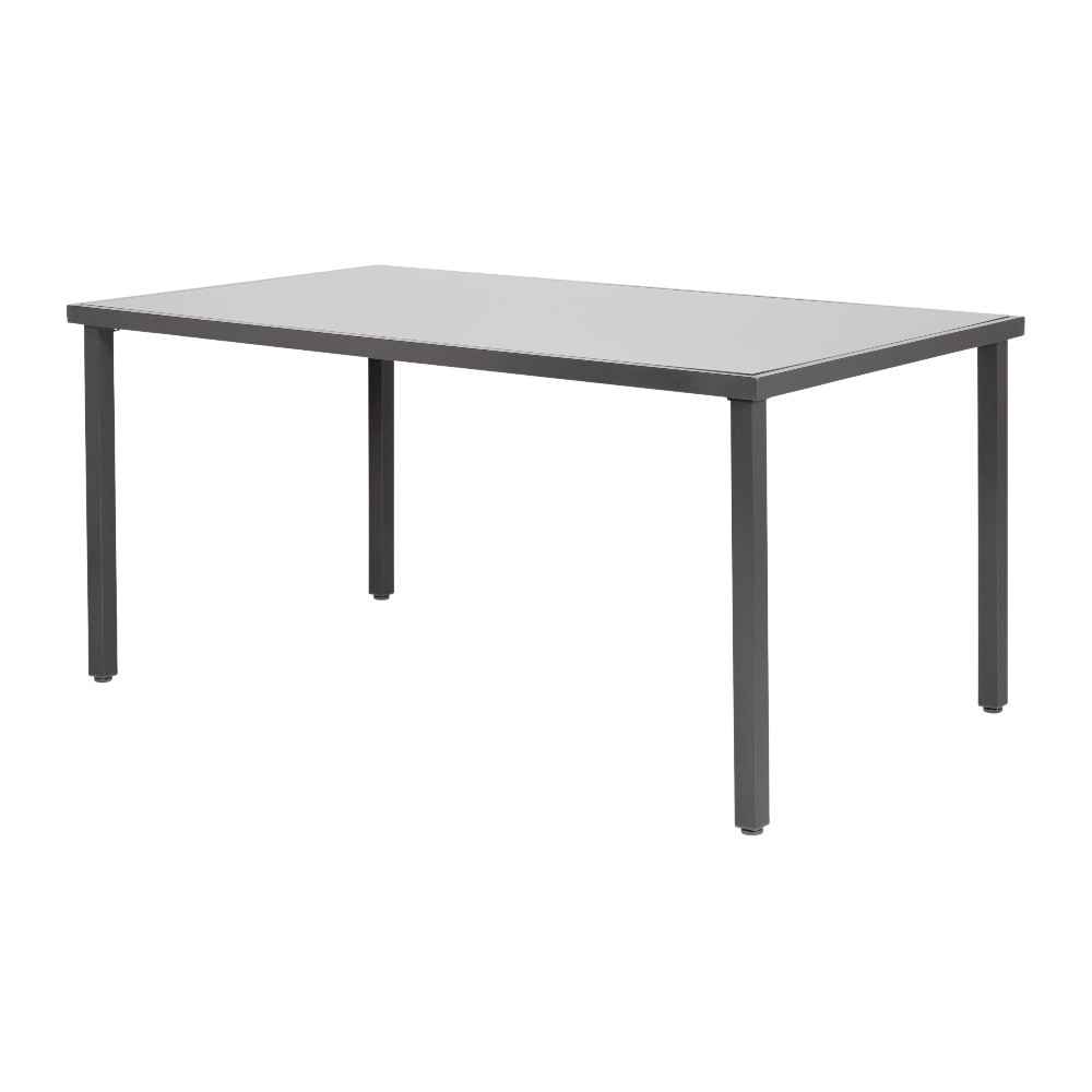 goodhome-outdoor-table-6-seater-dallas-steel-glass-grey