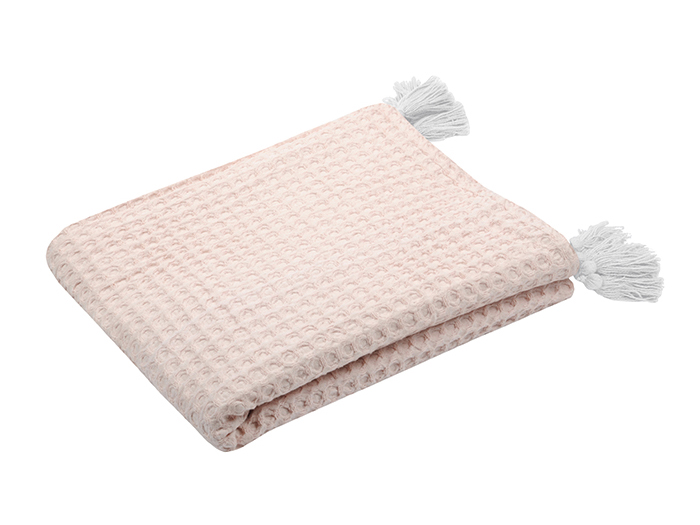 gopher-cotton-decorative-throw-over-blanket-light-pink-125cm-x-150cm