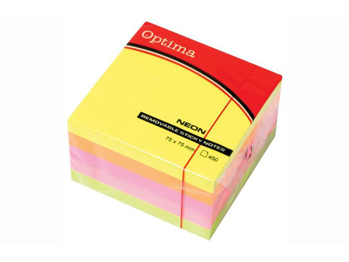 optima-neon-sticky-notes-pack-of-4-colours-7-5-x-7-5-cm