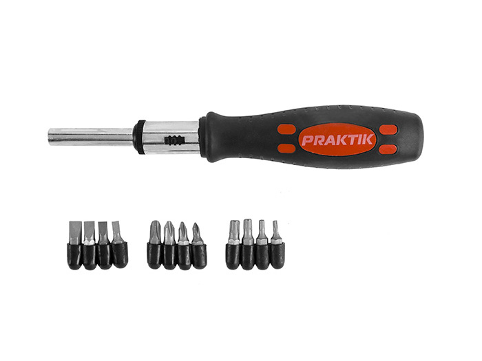 praktik-sdriver-bits-with-handle-set-of-13-pieces