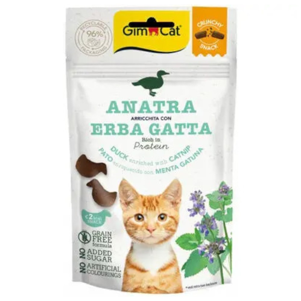gimcat-crunchy-duck-and-catnip-cat-treats-50g