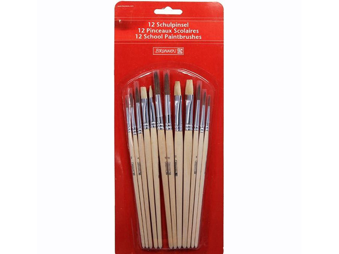 brunnen-school-brushes-set-of-12-pieces