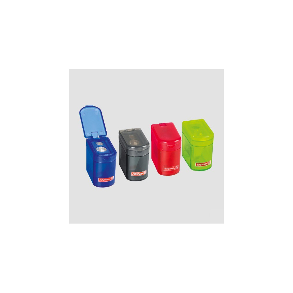 brunnen-can-sharpener-2-holes-4-colours