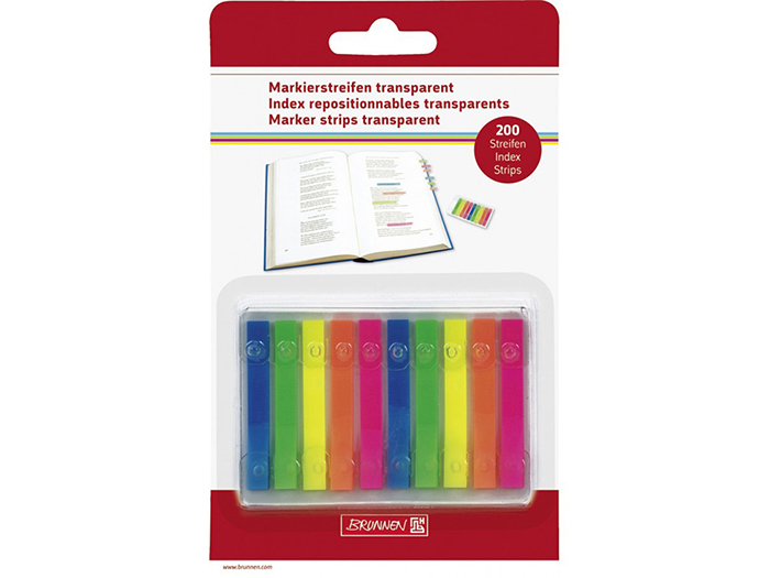 brunnen-index-marker-strips-multi-colour-200-pieces