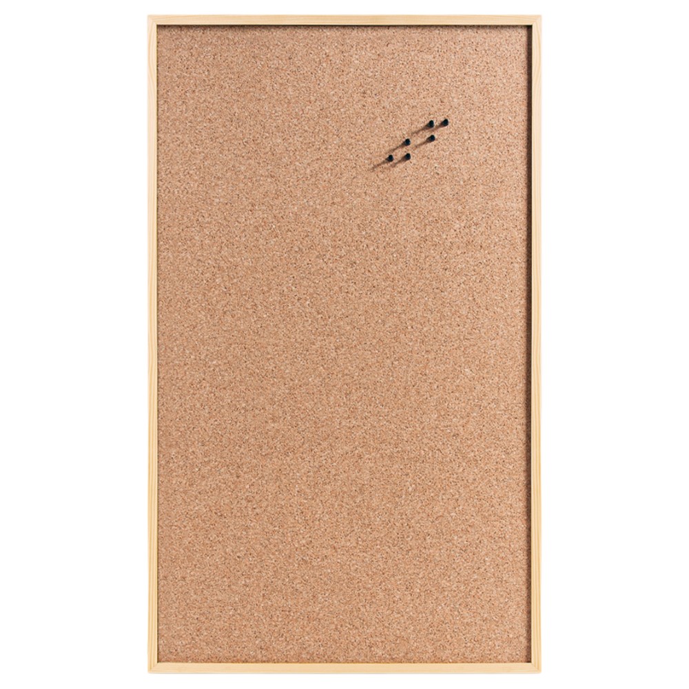 zeller-pine-frame-cork-pinboard-6-x100-cm