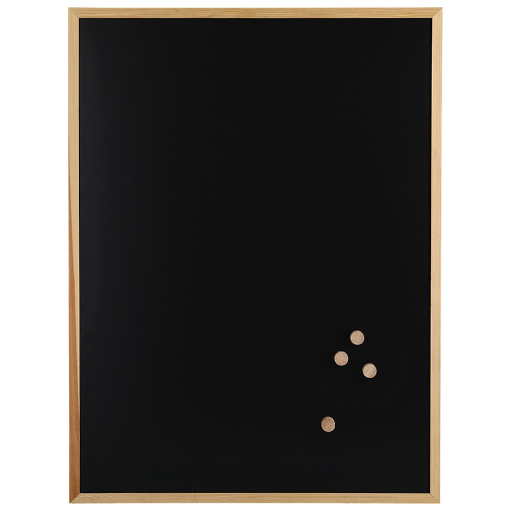 zeller-magnetic-chalkboard-with-pine-frame-60x80-cm