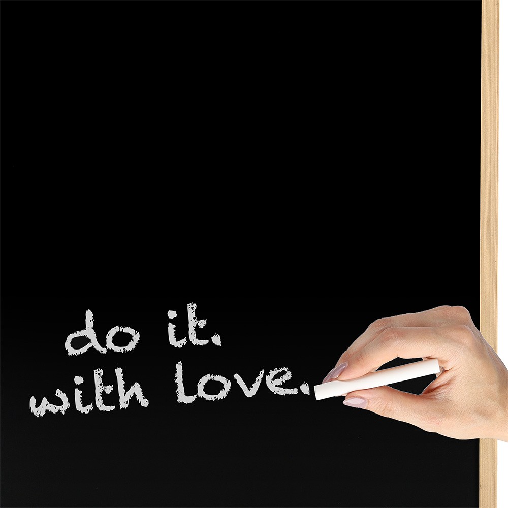 zeller-magnetic-chalkboard-with-pine-frame-60x80-cm