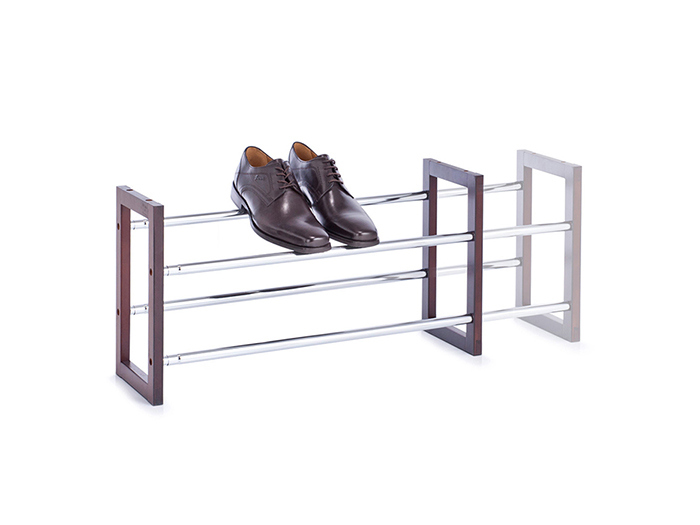 zeller-chrome-metal-extendable-shoe-rack-63cm-116cm-x-34cm