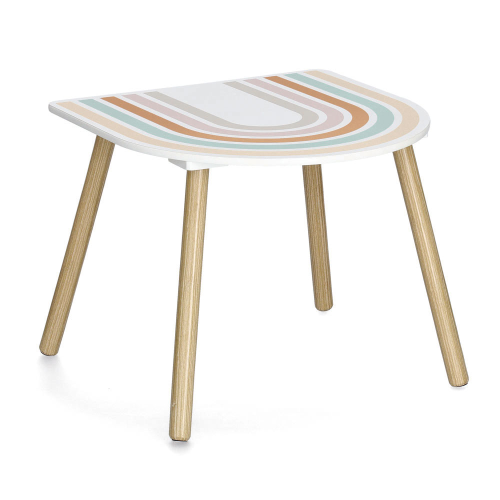 zeller-rainbow-pine-wood-seating-set-for-children-white