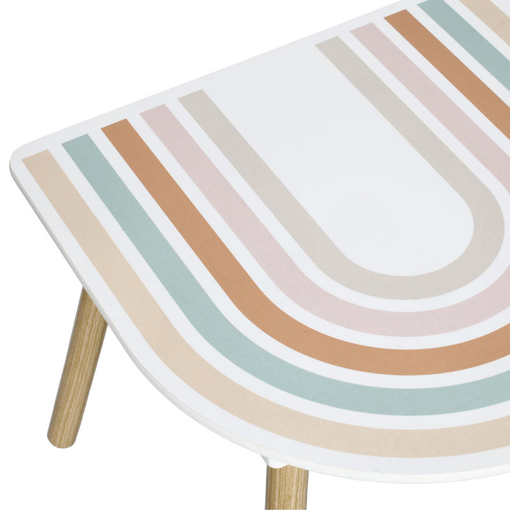 zeller-rainbow-pine-wood-seating-set-for-children-white