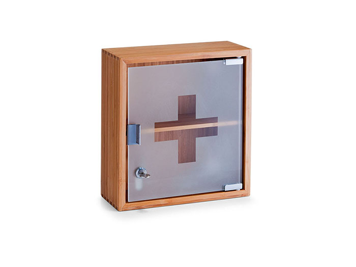 zeller-bamboo-glass-medicine-cabinet