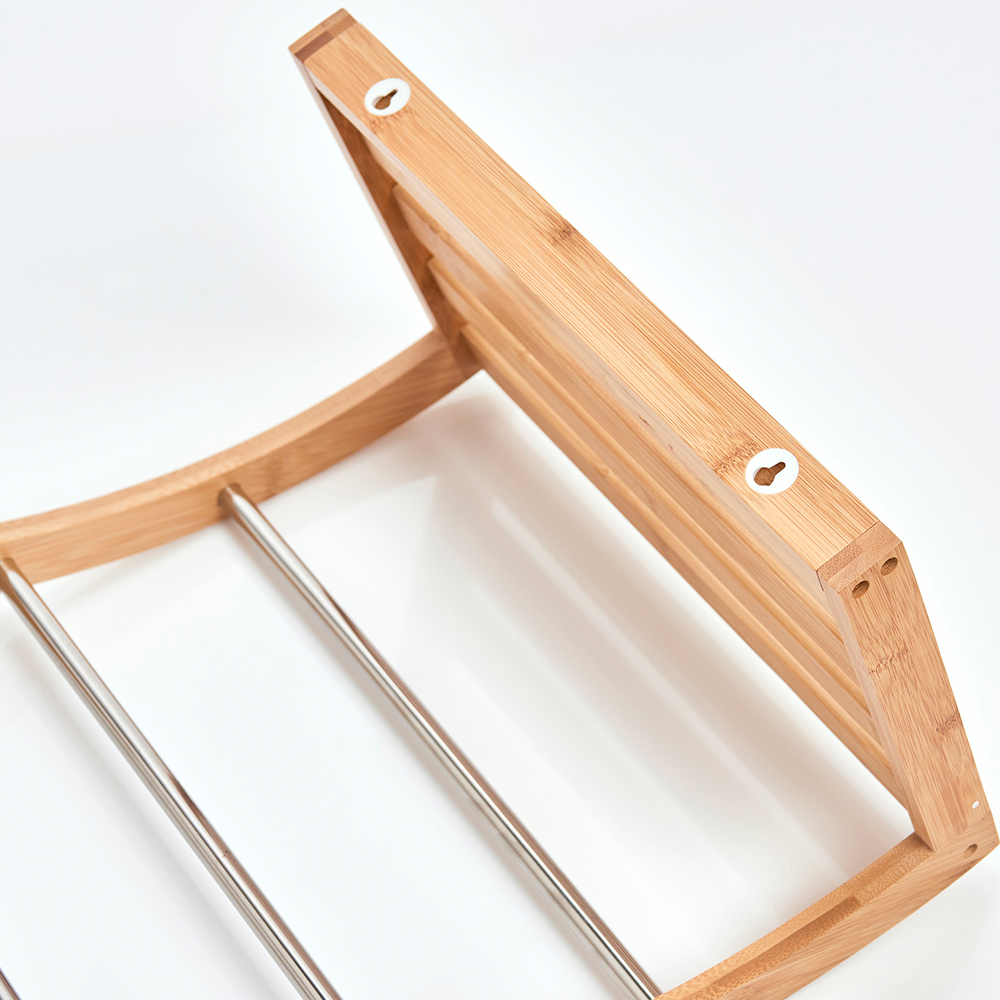 zeller-bamboo-metal-chromed-wall-mounted-towel-rack