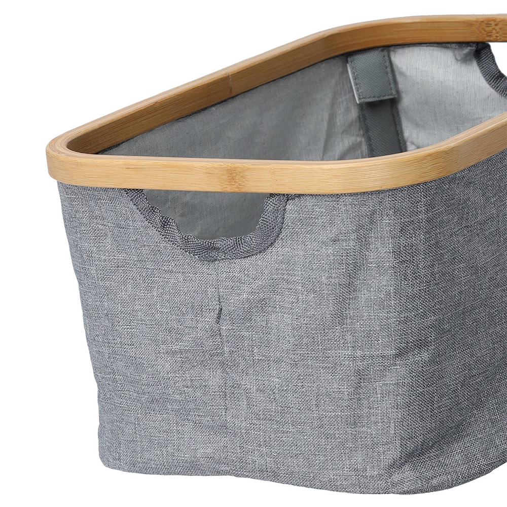 zeller-polyester-bamboo-storage-basket-grey-29-5cm