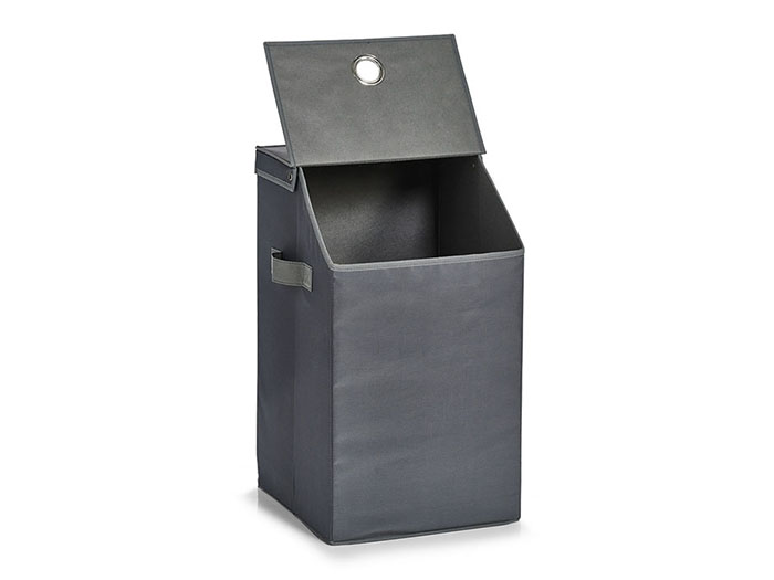 zeller-polyester-laundry-hamper-in-grey-34cm-x-34cm-x-60cm