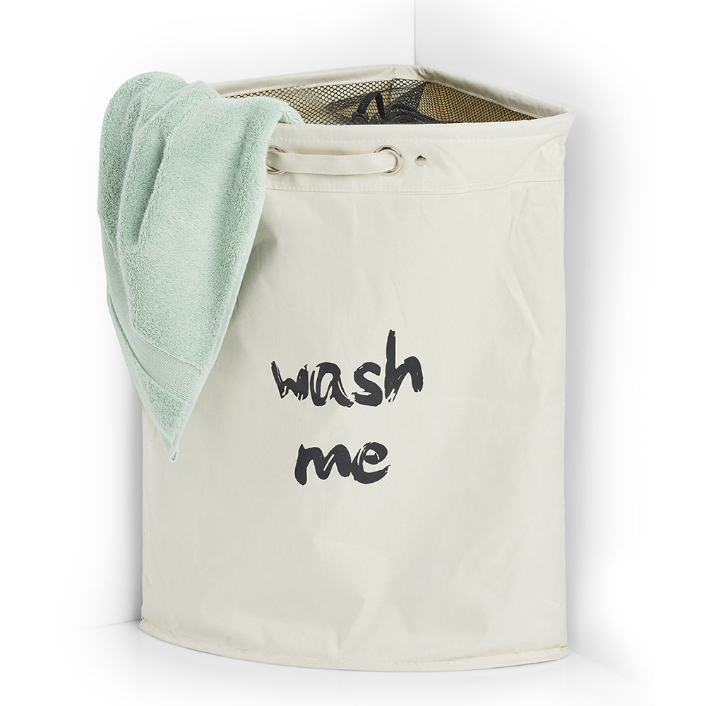 zeller-wash-me-polyester-corner-laundry-basket-beige-34cm-x-56cm