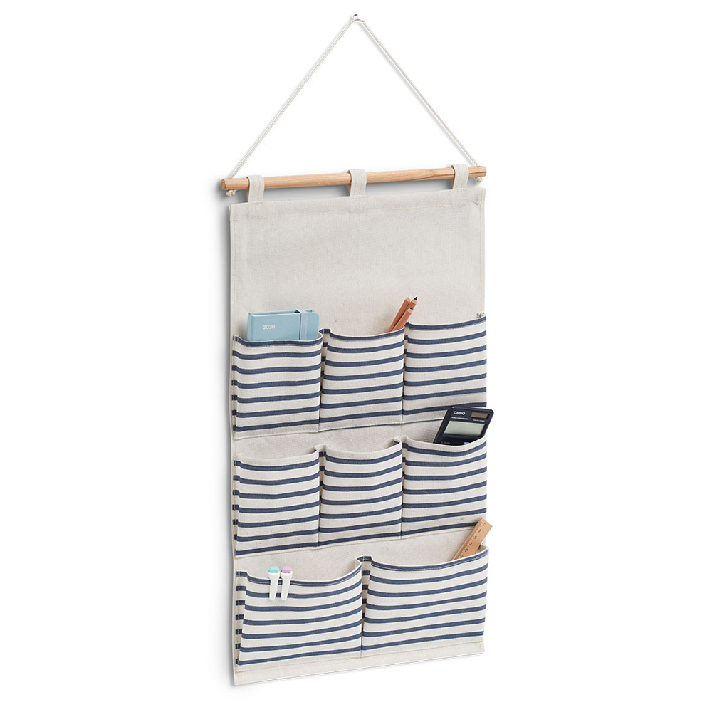 zeller-stripes-poly-cotton-hanging-storage-compartment
