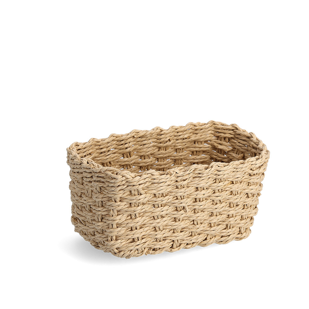 zeller-paper-mesh-storage-basket-natural-set-of-3-pieces