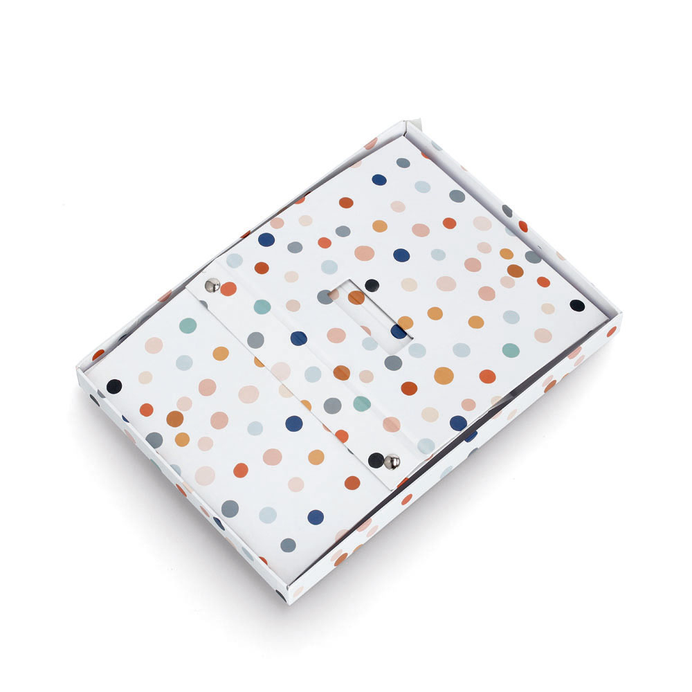 zeller-dots-recycled-cardboard-storage-box-25cm-x-20cm