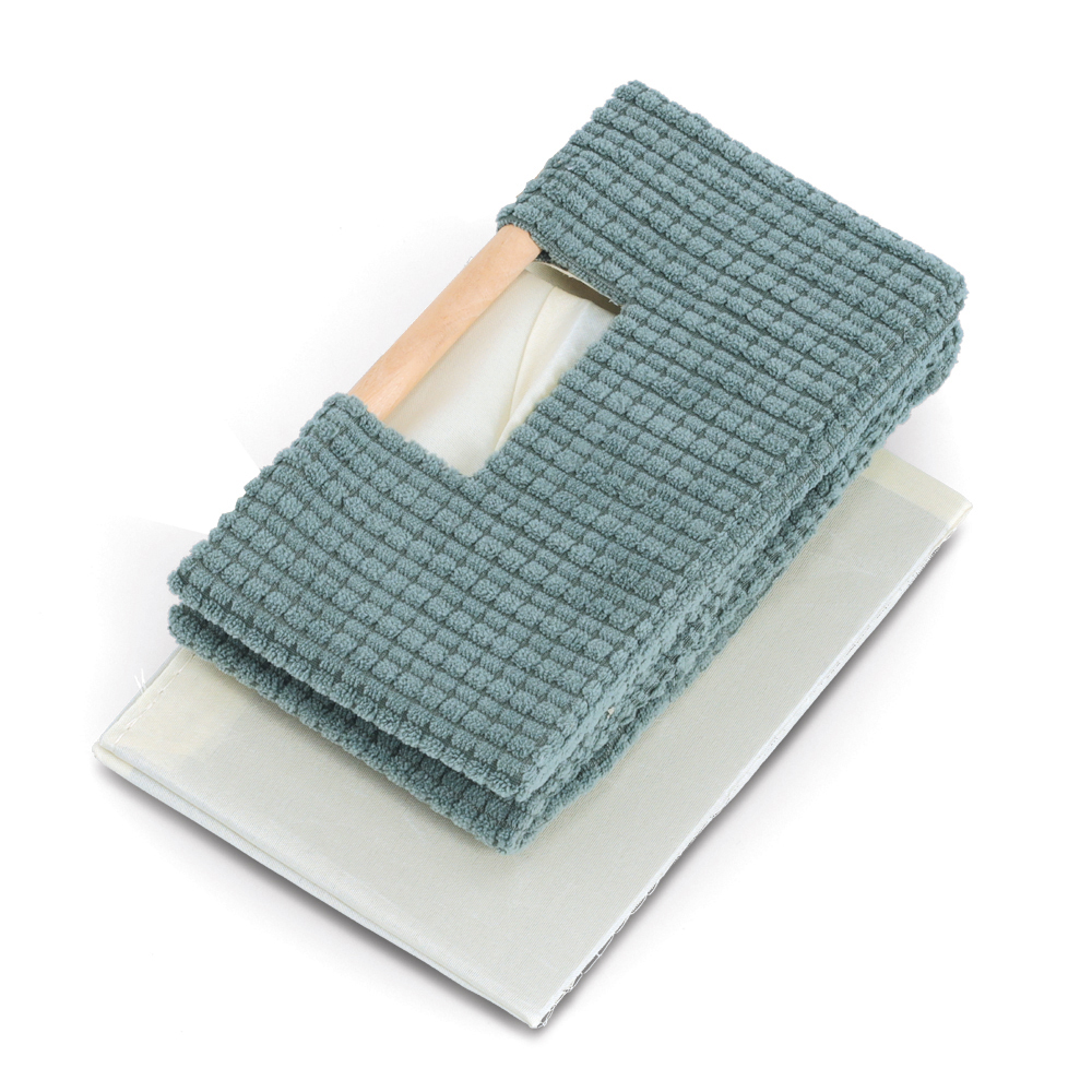 zeller-polycotton-wood-storage-box-sage-green-34cm-x-13cm