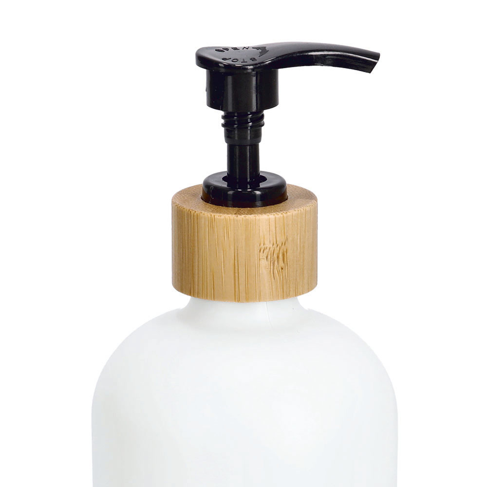 zeller-glass-bamboo-liquid-soap-dispenser-set-of-3-pieces