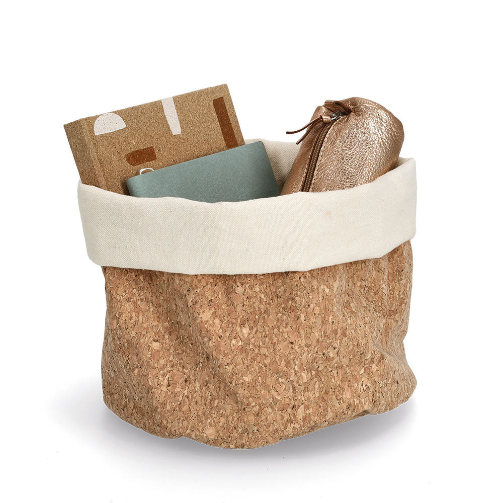 zeller-cork-cotton-storage-basket-20cm