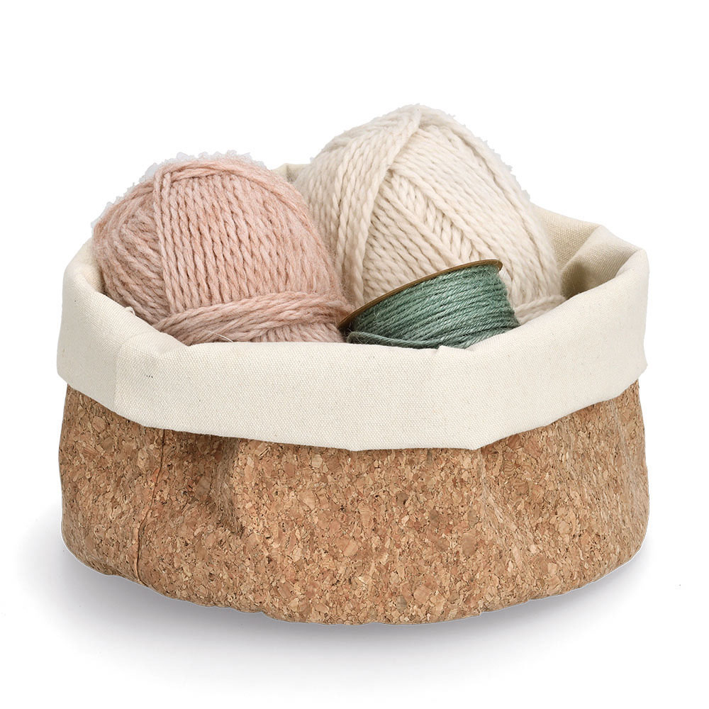 zeller-cork-cotton-storage-basket-25cm
