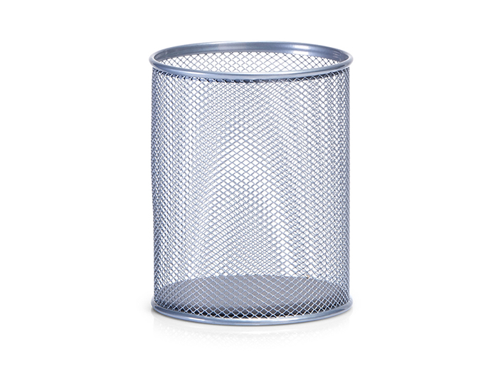 zeller-mesh-metal-pen-organizer-holder-silver