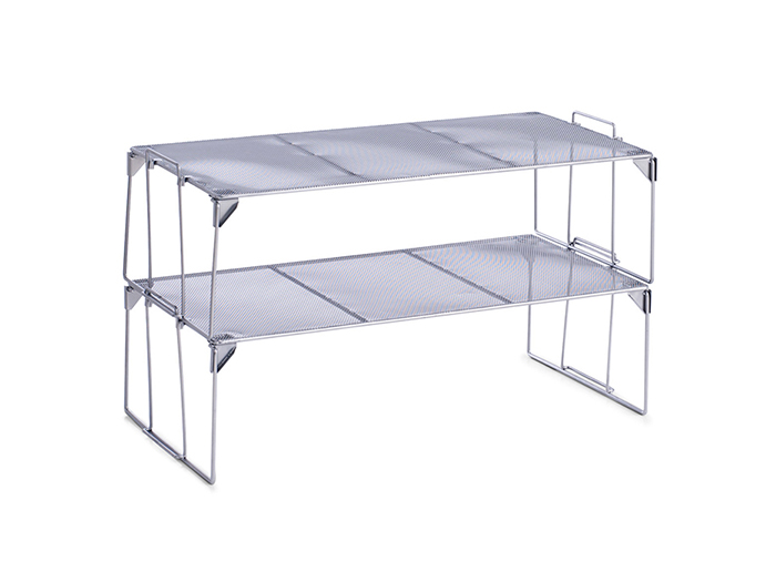 zeller-grey-stackable-shoe-rack-with-mesh-57cm-x-30-5cm-x-16-5cm