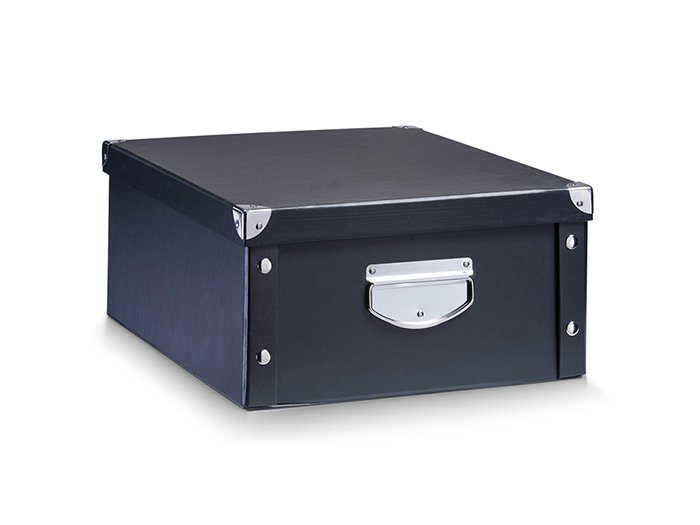 zeller-black-cardboard-storage-box-33cm-x-40cm-x-17cm