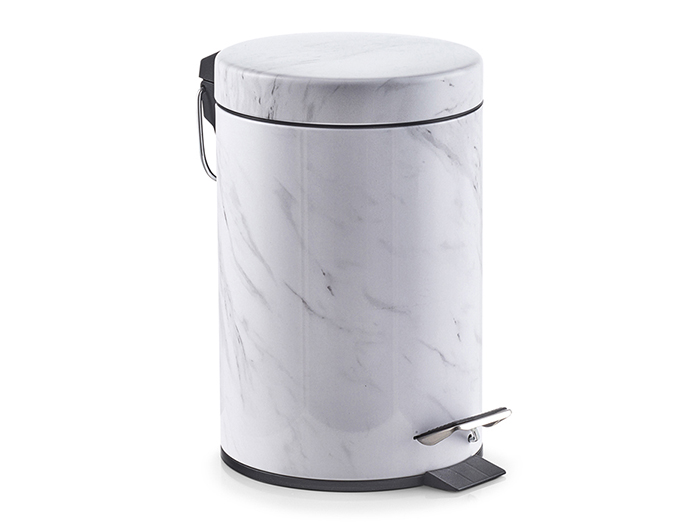 zeller-marble-cosmetic-pedal-bin-3l-16-8cm-x-26cm