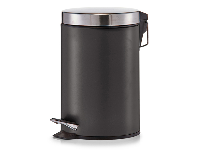 zeller-black-metal-pedal-cosmetic-bin-3l