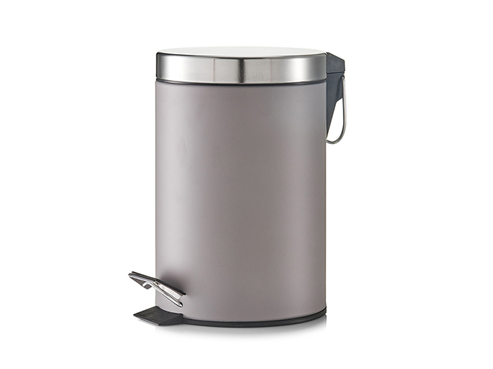 zeller-cosmetic-pedal-waste-bin-grey-3l-17cm-x-26cm