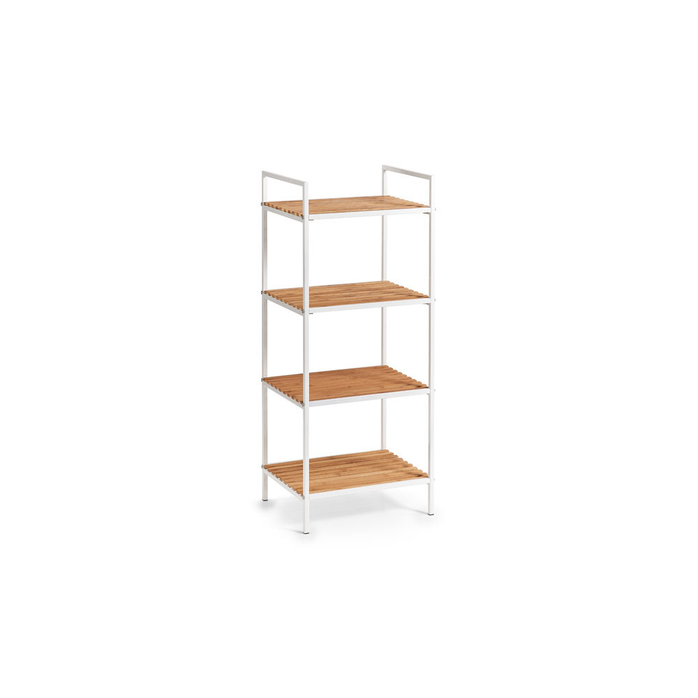 zeller-bamboo-metal-4-tier-shelving-rack-white