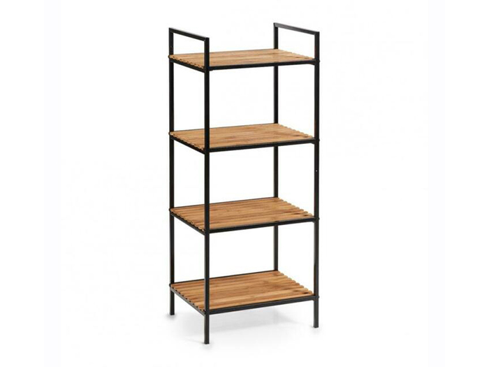 zeller-bamboo-metal-4-tier-shelving-rack