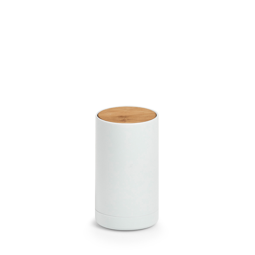 zeller-cotton-bud-dispenser-white-6-5cm-x-11-5cm