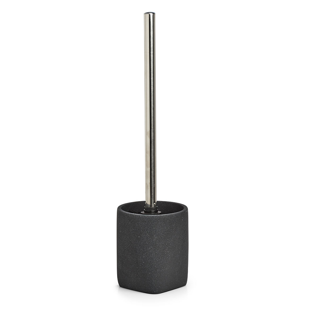 zeller-polyresin-toilet-brush-holder-dark-stone-black