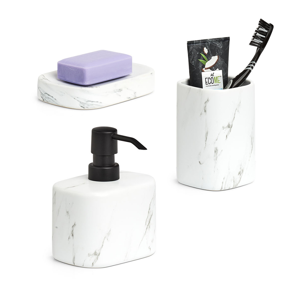 zeller-ceramic-marble-soap-dish-white-13cm
