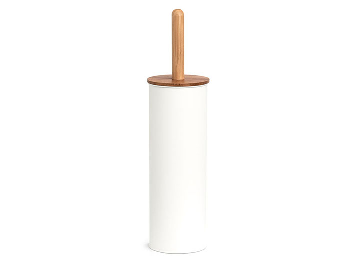 zeller-metal-amp;-bamboo-toilet-brush-with-holder-white