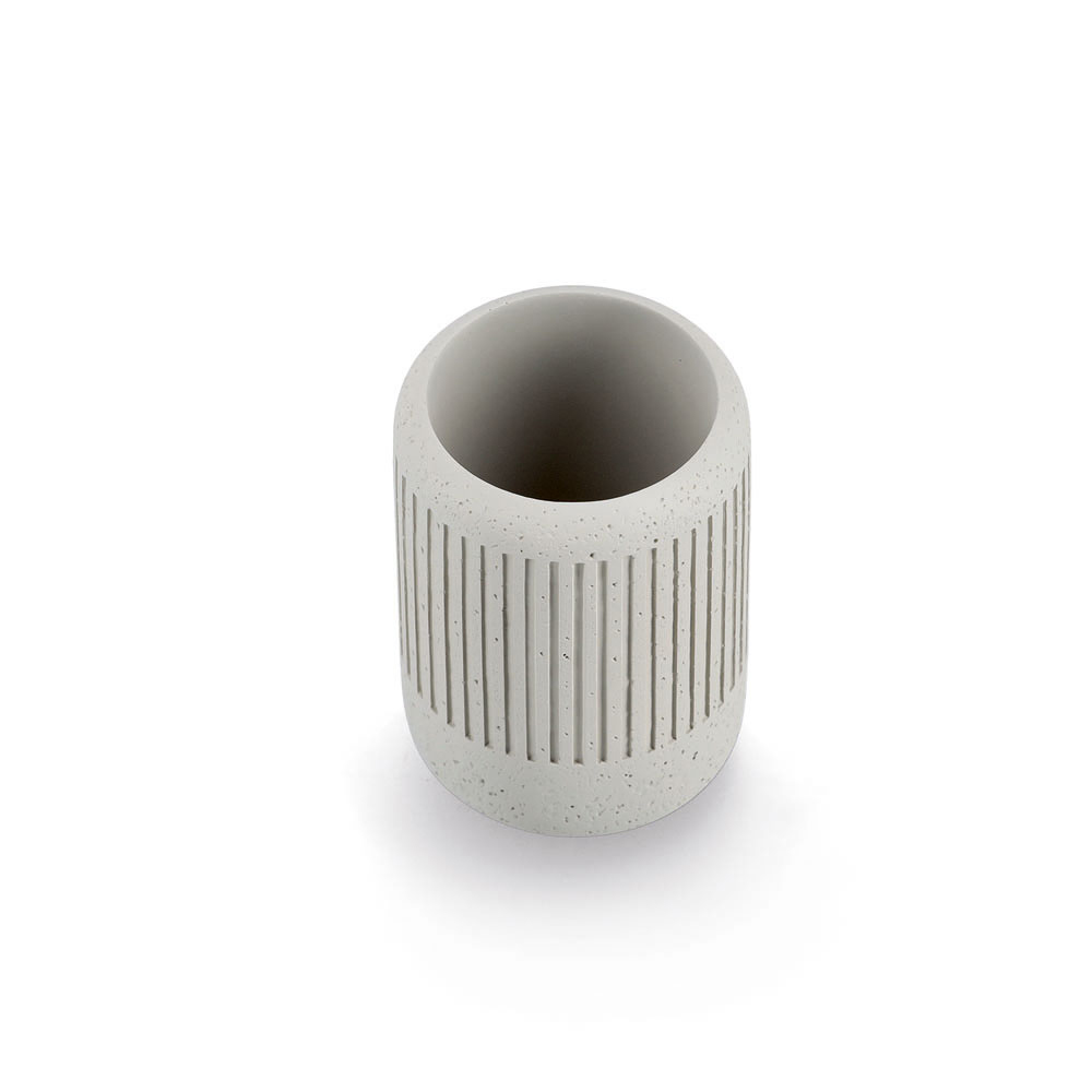 zeller-cement-bathroom-tumbler-light-grey-7cm-x-10-2cm