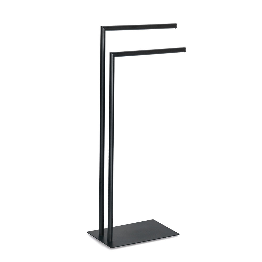 zeller-metal-free-standing-towel-holder-black-34cm-x-82cm