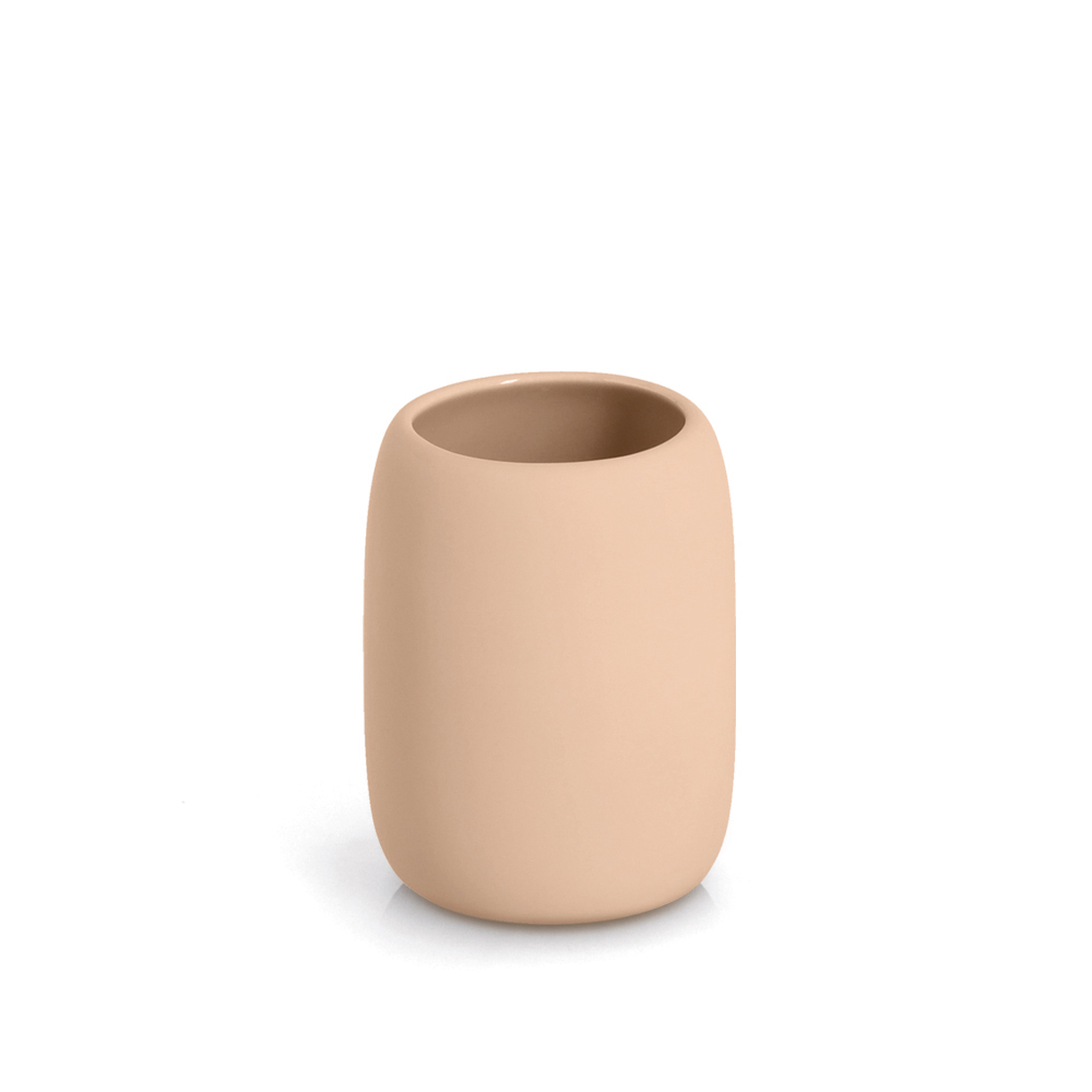 zeller-ceramic-bathroom-tumbler-almond
-beige