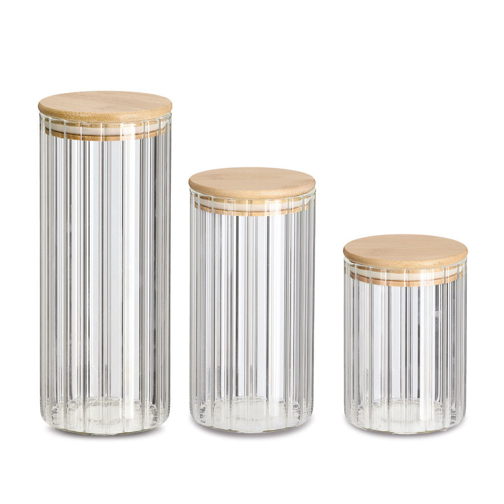 zeller-grooves-glass-storage-jar-with-bamboo-lid-550ml