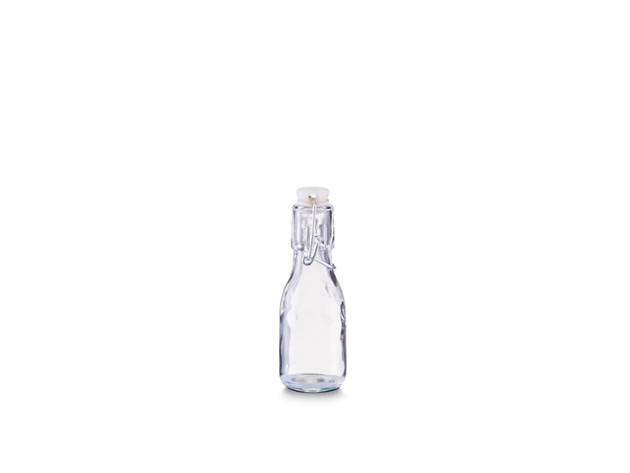 zeller-glass-bottle-with-clip-closure-100ml