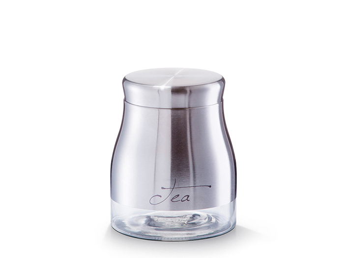 zeller-tea-stainless-steel-and-glass-storage-jar-900ml-11-5cm-x-14cm